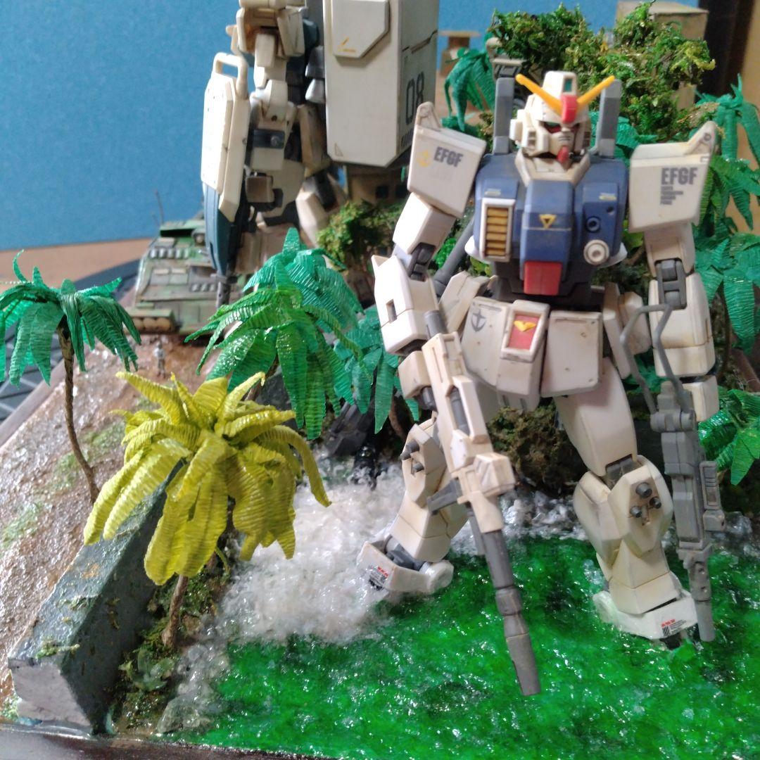 危険地帯」ガンプラ完成品ジオラマ