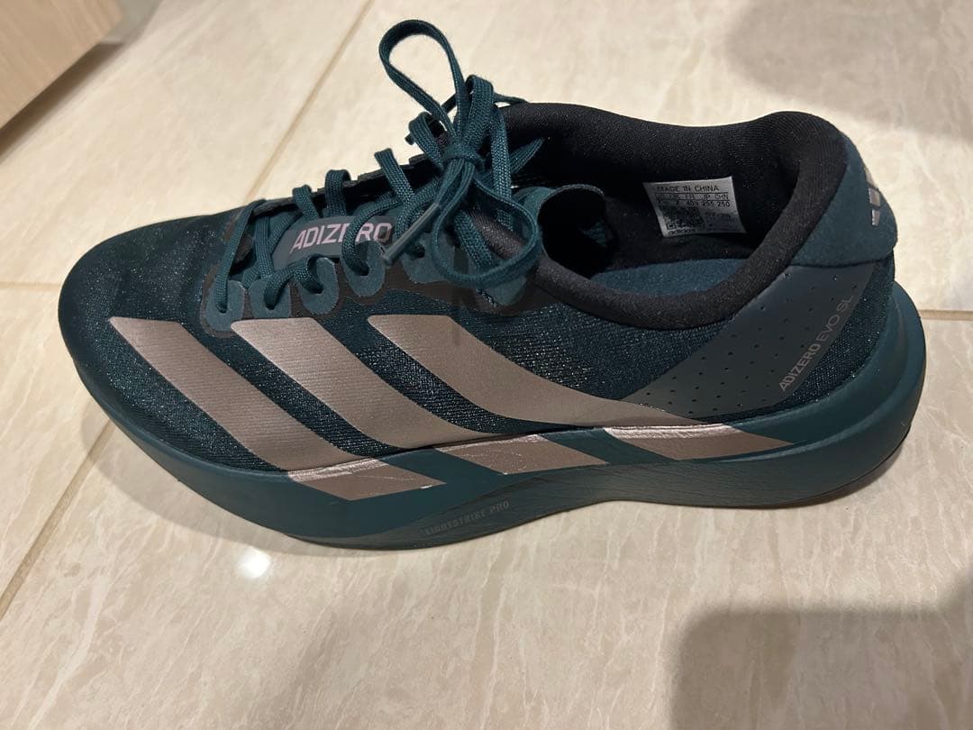 adidas ADIZERO EVO SL 25.5cm オーロラアイビー