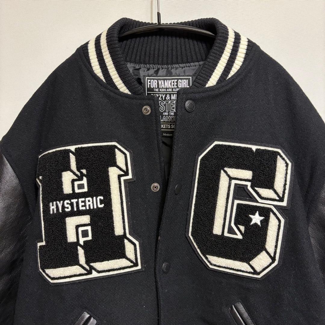 ヒステリックグラマー ロゴワッペン ブラック スタジャン 2024モデル M