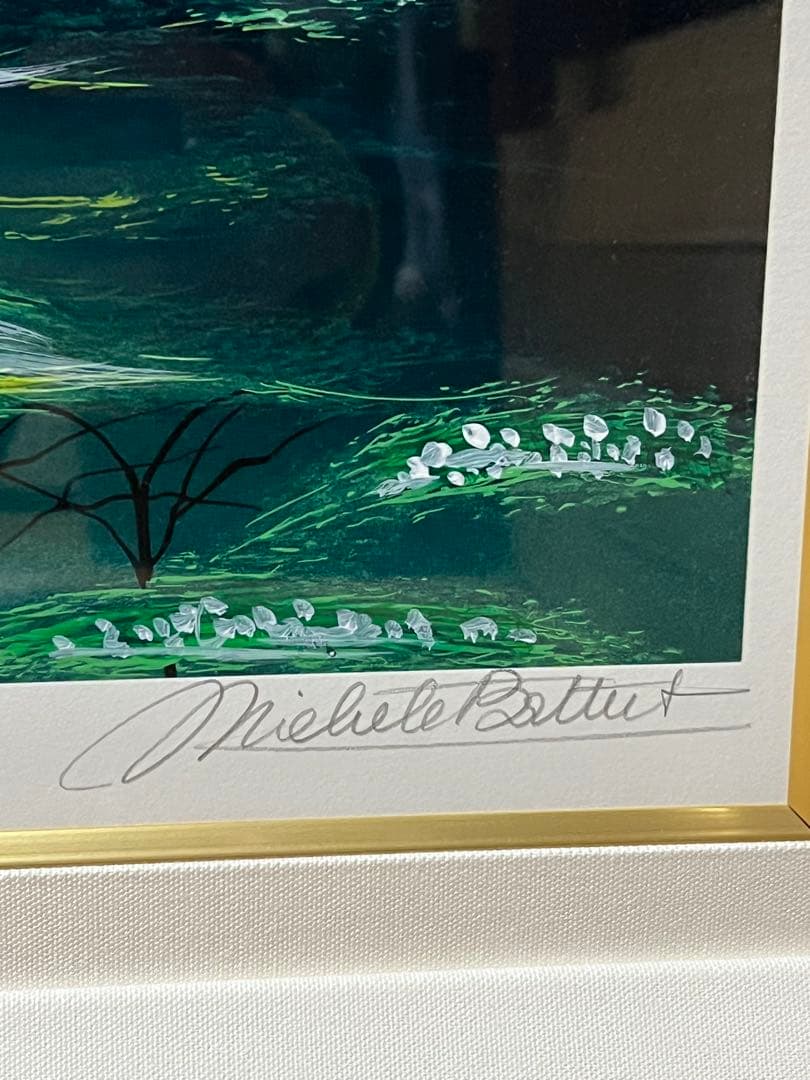 ミッシェル・バテュ「モンスーンバレー」84/100 シルクスクリーン 直筆