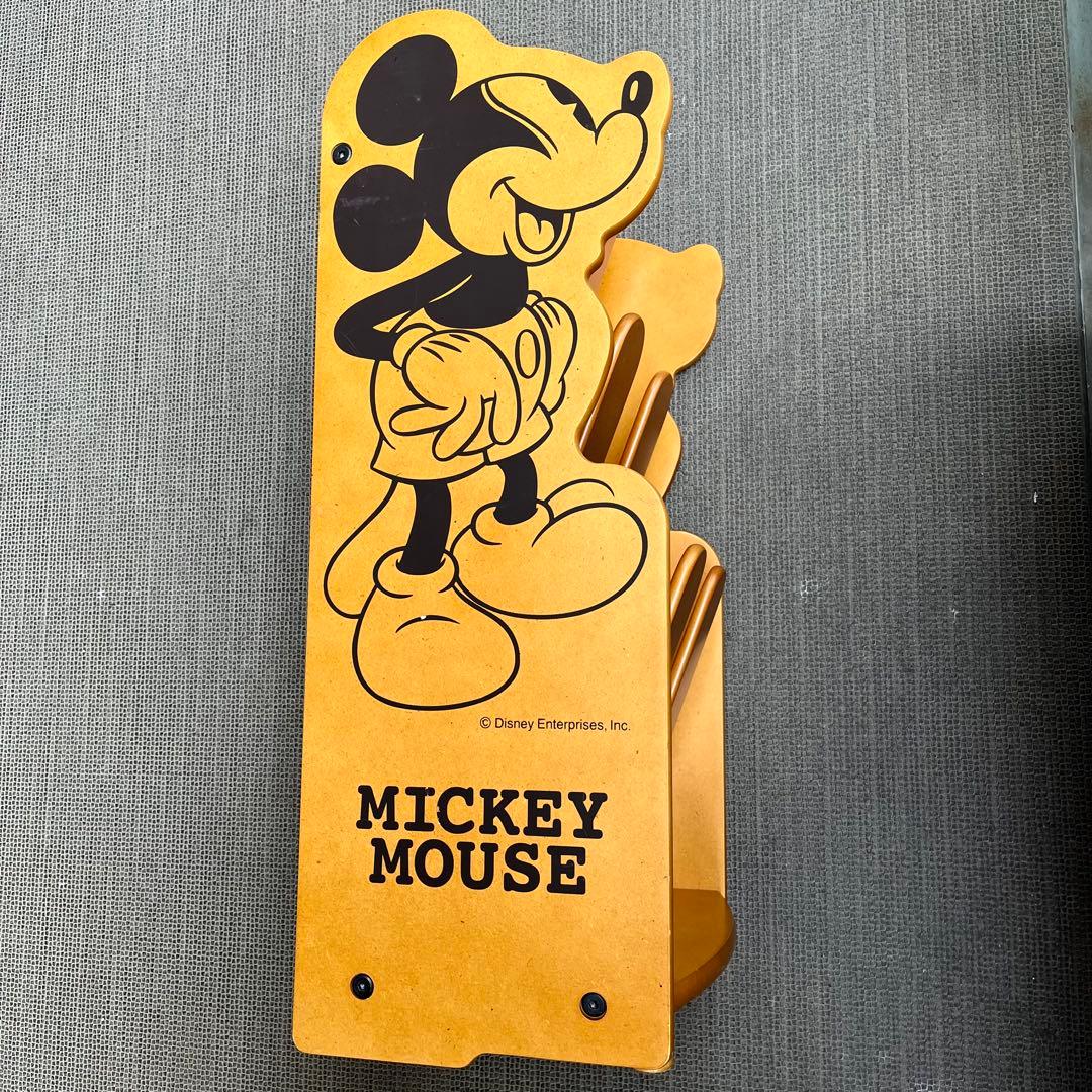 ミッキーマウス 木製 ラック 【希少品】　昭和　レトロ ディズニー ミッキーマウス 収納椅子 ベンチチェア 木箱 小物入れ 昭和