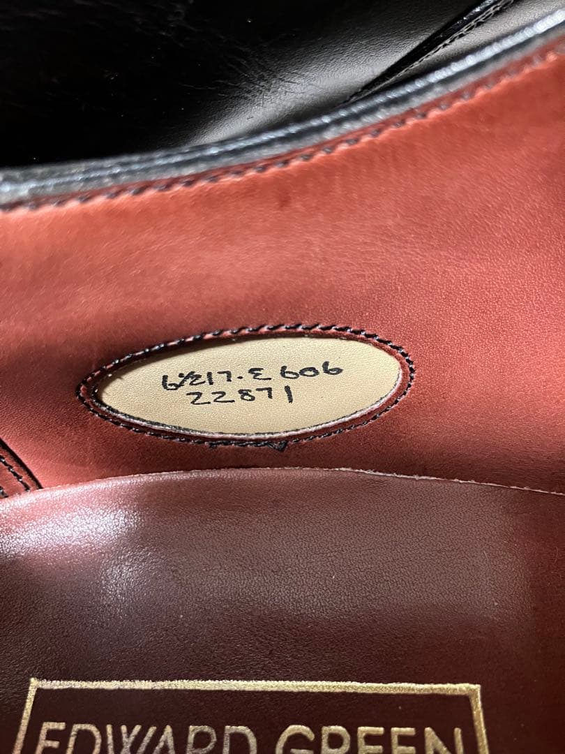 エドワードグリーン　チェルシー　6.5E バーガンディ