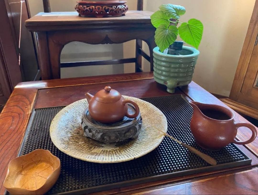 アンティーク・訳あり・青磁三脚香炉・白磁剣山付 2点セット レア