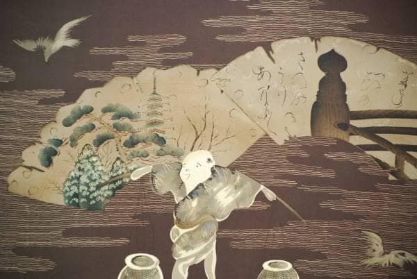 不詳/作者不詳/人物画賛/染物/布袋屋掛軸HC-753 不詳/作者不詳/人物画賛/染物/布袋屋掛軸HC-753