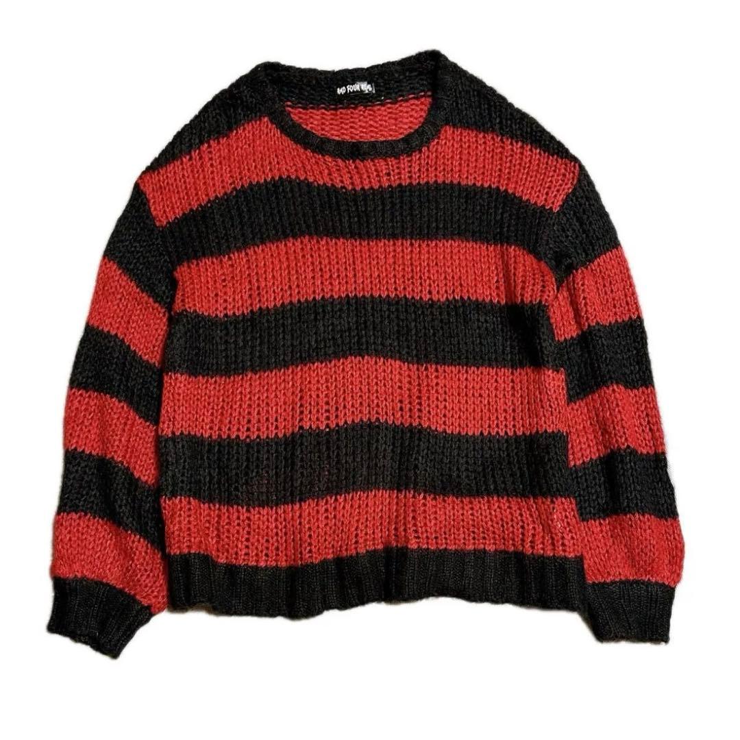 00s y2k アーカイブ グランジボーダーニットarchive grunge - メルカリ