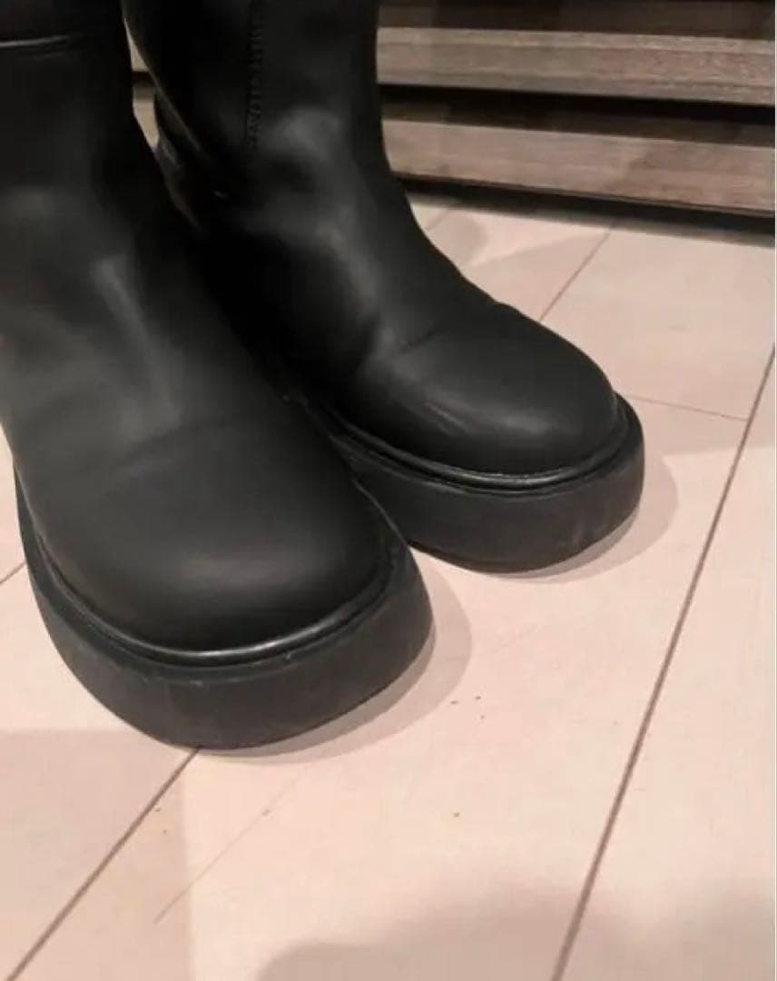 todayful Platform Long Boots ロングブーツ 黒 - メルカリ