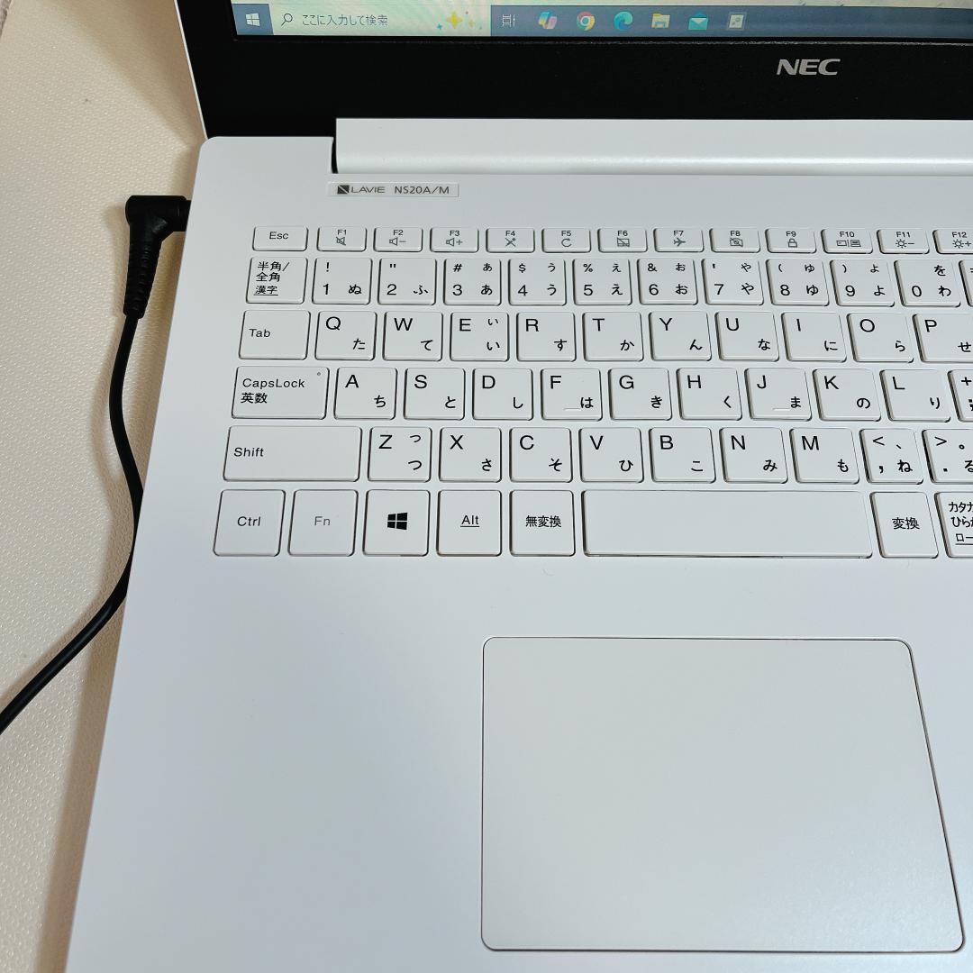 ✨かわいいホワイト✨人気のNECノートパソコン｜カメラ付き｜大容量1000GB
