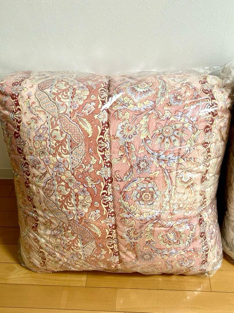 ◇2025.5.14クリーニング済◇羽毛掛け布団《③イエロー系1点》