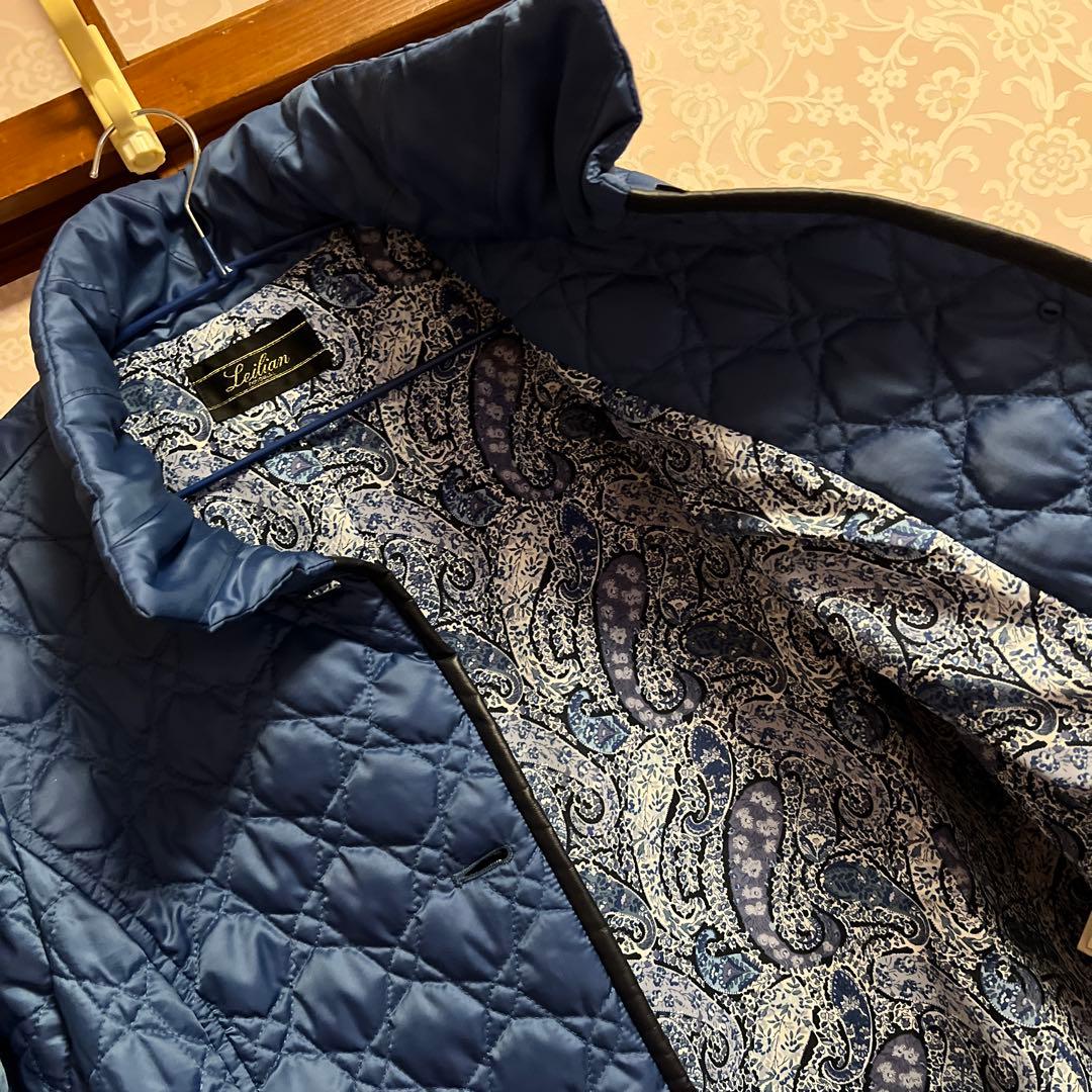 レリアンフェイクレザーパイピング13+ ブルー