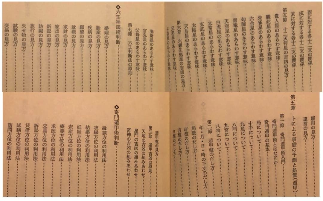 中国正統 五術占い全書 + 別冊図表 2冊セット 張耀文・佐藤六龍 文研