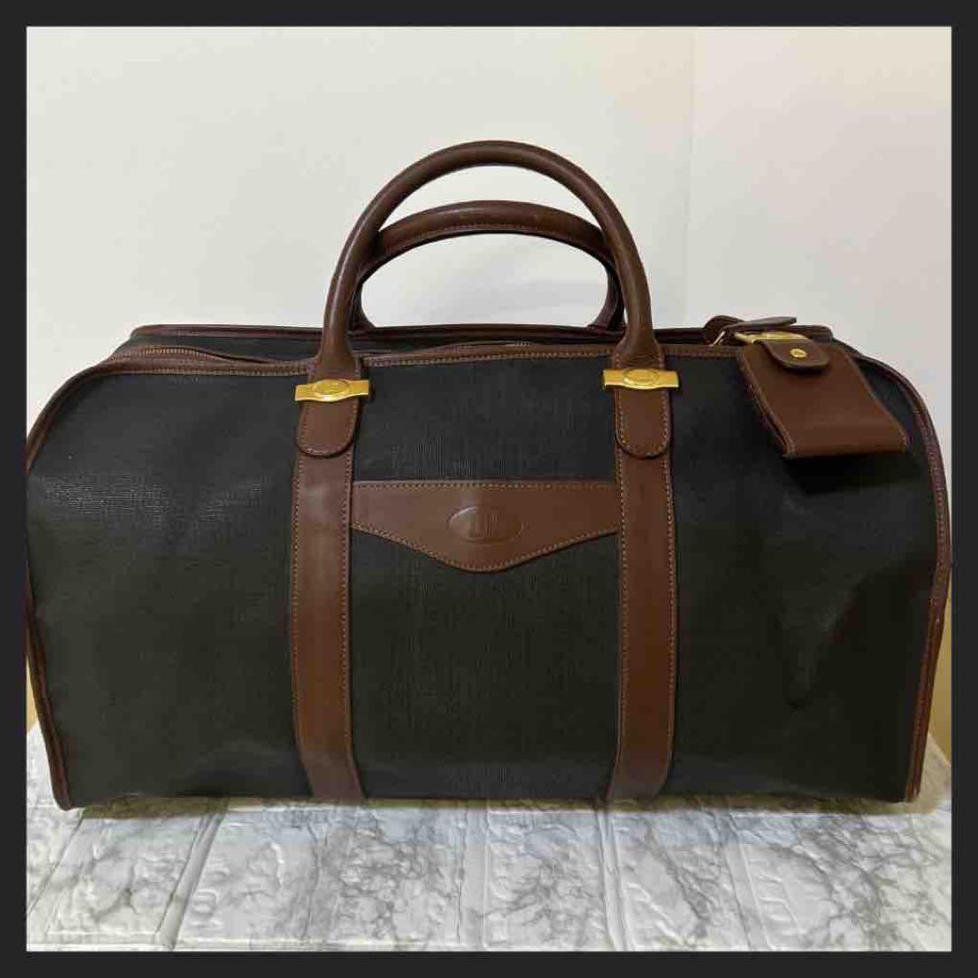 ダンヒル dunhill ボストンバッグ PVC レザー ビジネス 旅行 出張