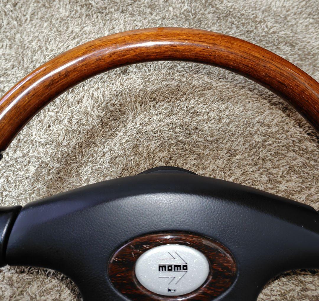 中古・お買得品】MOMOステアリング ウッド＆レザー リーガル ボス