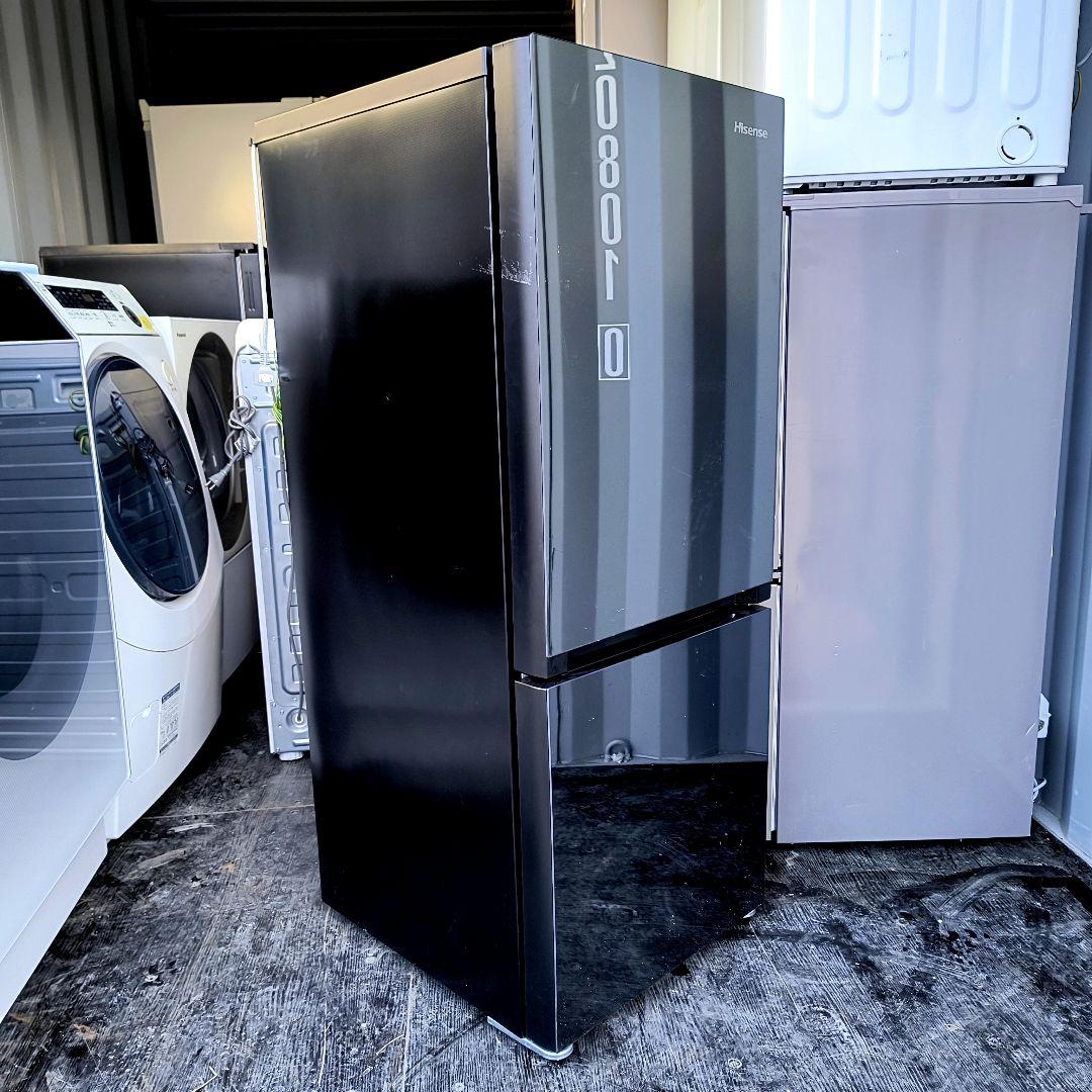 運搬取付無料！ミラードアでシックに佇む純正Hisense冷凍冷蔵庫！完動品超