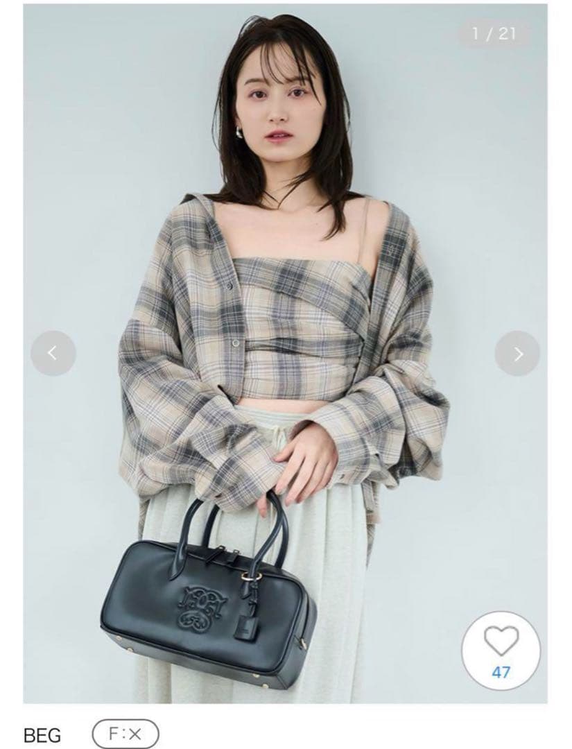 snidel ネルシャツ & ネルチェックキャミソール セット - メルカリ