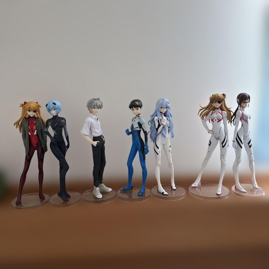 大特価品！】エヴァンゲリオンフィギュア7体＆クリアファイルセット