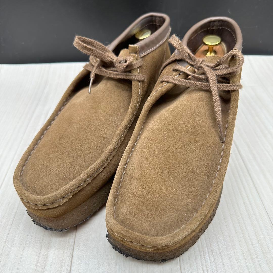 美品【CLARKS】クラークス ワラビー ブラウン wallabee Wallabee / メンズ ワラビー （ブラウンカウプリント） -Clarks