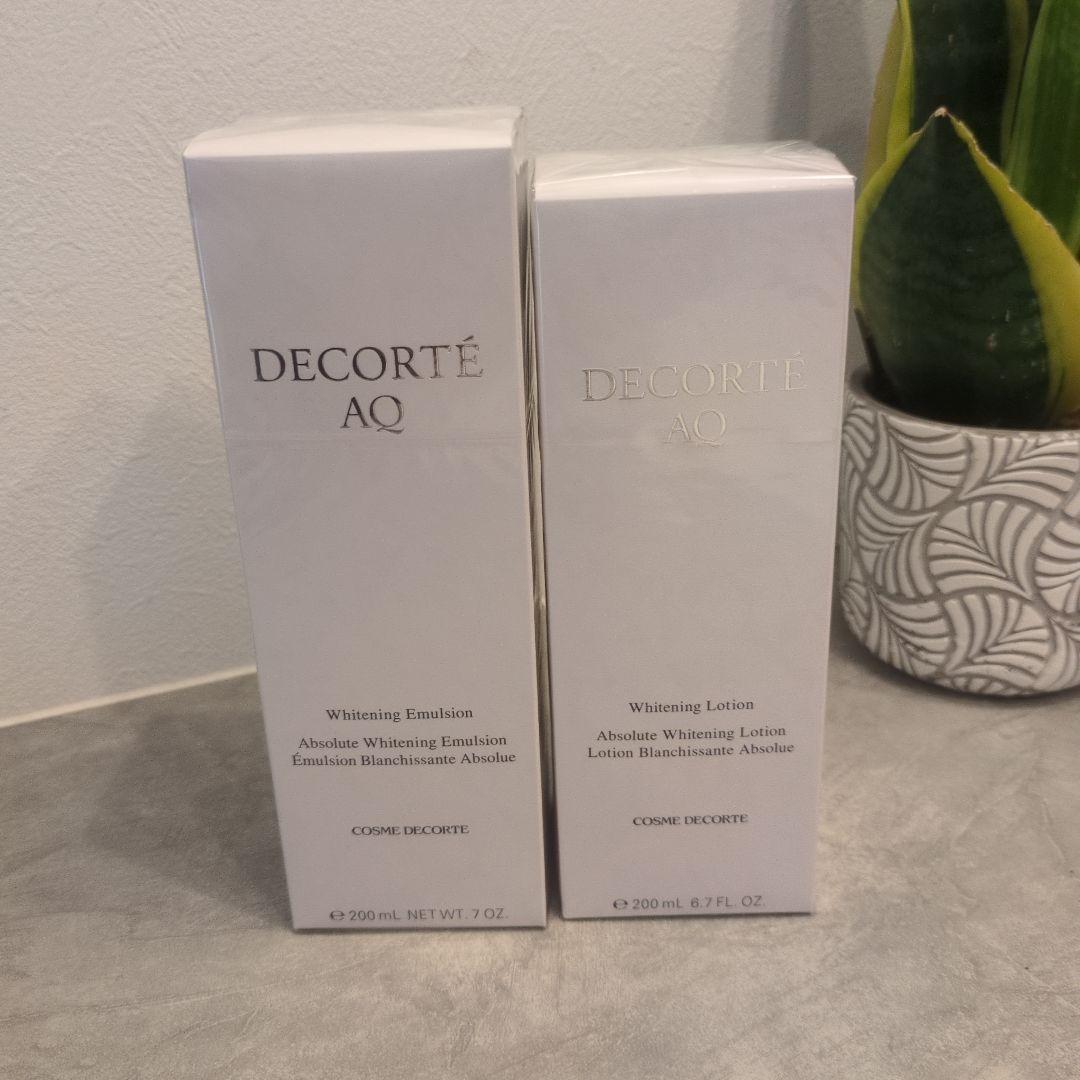 値下げ！【新品コスメデコルテ AQ ホワイトニングエマルジョン&ローションセット コスメデコルテ AQホワイトニングトリートメントセット(コスメデコルテ
