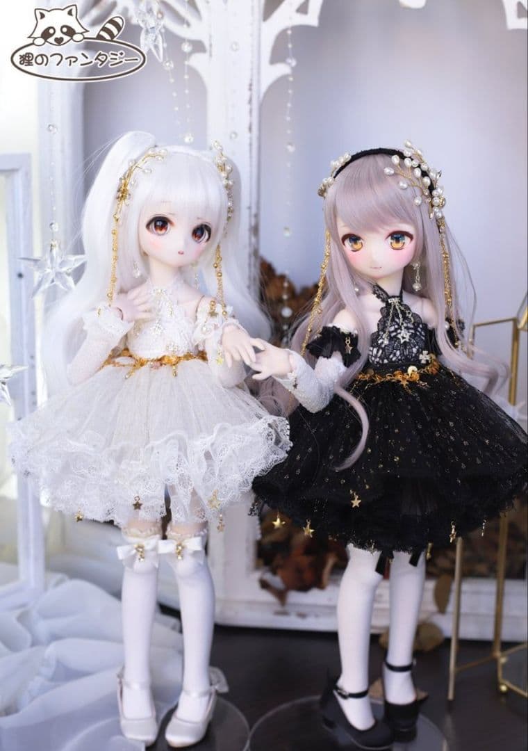 ディーラー様製 MDDサイズ 洋服セット 1/4 アウトフィット ドール 白