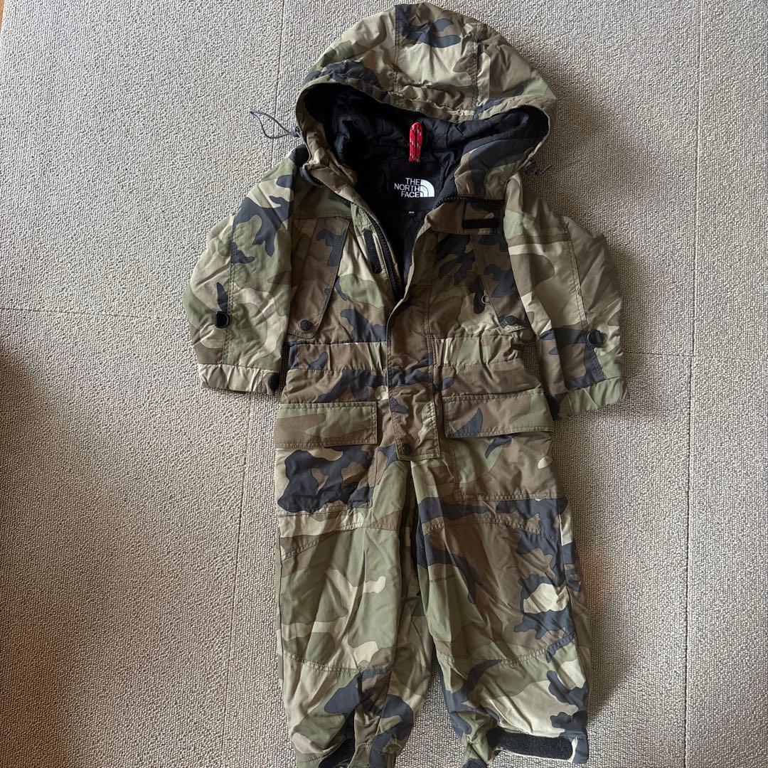 THE NORTH FACE 迷彩 スキー スノーボードウェア（子ども用） GS-9（GS-9）（キッズ）ジュニア スキーウェア セット TBチョコチップ