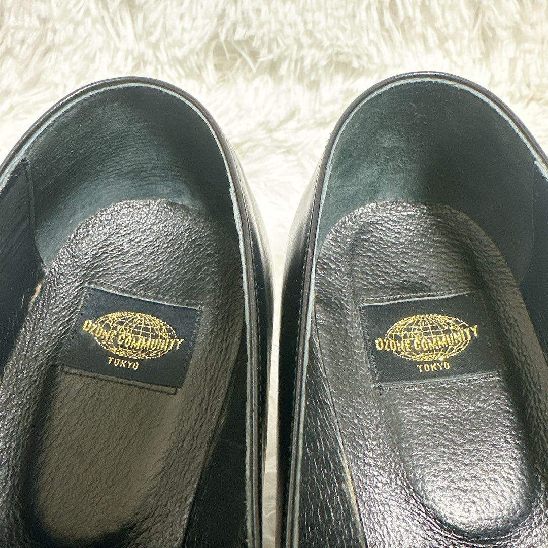 入手困難❗️ オゾンコミュニティ レザー ローファー 25.5cm 革靴 おでこ靴