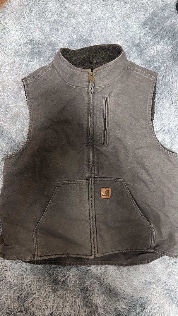 Carhartt (カーハート) ダックベスト 古着 裏ボア