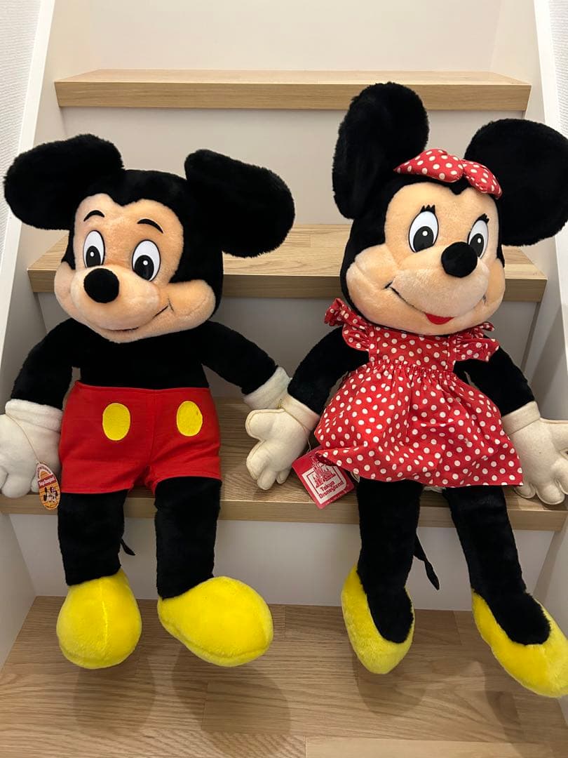 東京ディズニーランド開園激レア1982 ミッキー&ミニーぬいぐるみ