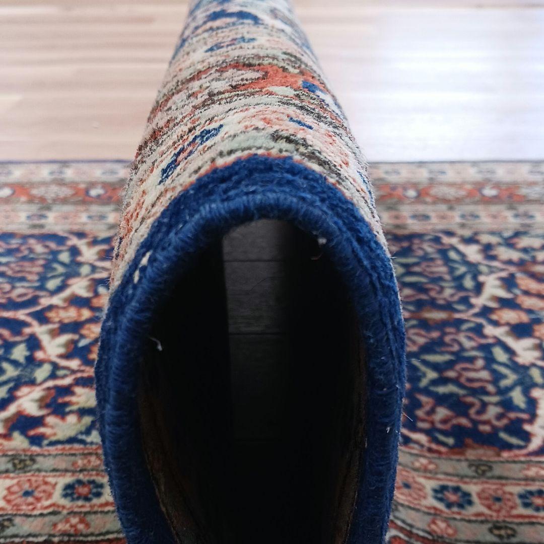 Y2742 トルコ絨毯 ヘレケ ウール×コットン 手織り 154×91㎝