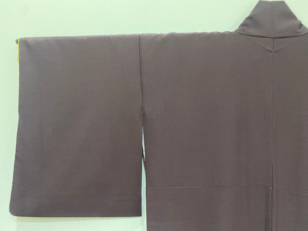 居内商店 トランプ模様 うさぎ柄 袷着物 ボルドー 不思議の国のアリス