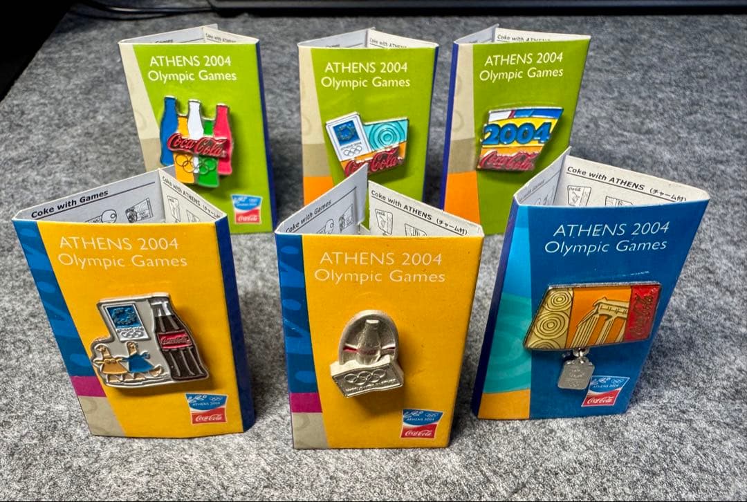 アテネオリンピック2004 コカ・コーラ ピンバッジ 6個セット - メルカリ