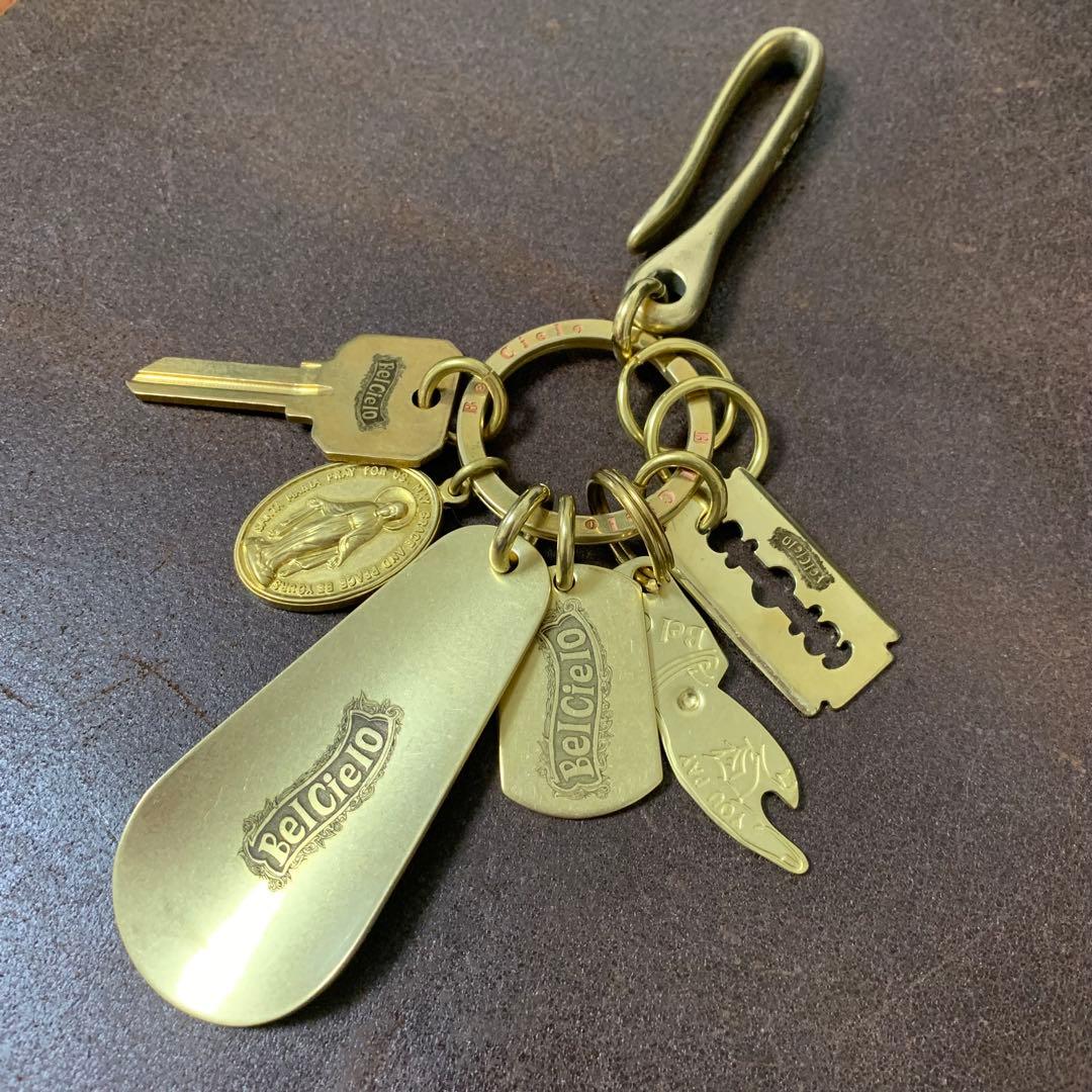 Bel Cielo　真鍮製　スモールシューホーンMIXキーホルダー Bel Cielo 真鍮製 スモールシューホーン キーホルダー | RYANS