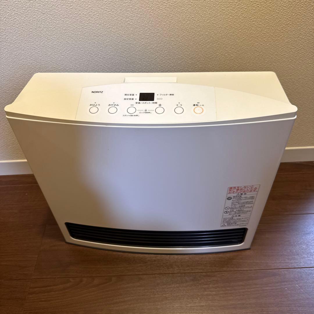 ノーリツ ガスファンヒーター GFH-4004S-W5 5mガスホース付き www