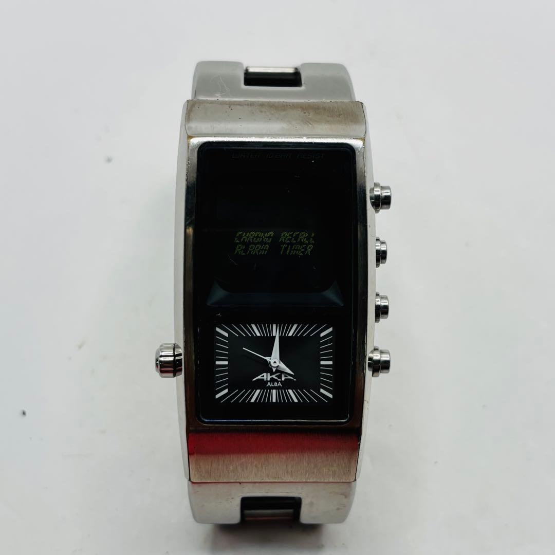 ALBA アルバ 腕時計 AKA V091-5010 デジタル クォーツ - メルカリ