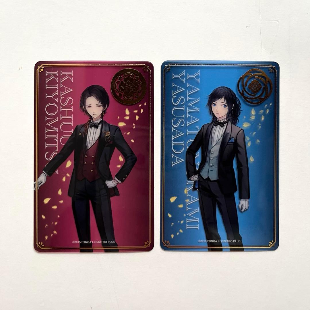 刀剣乱舞 大本丸博2025 祝装箔押しクリアカード 加州清光 大和守安定