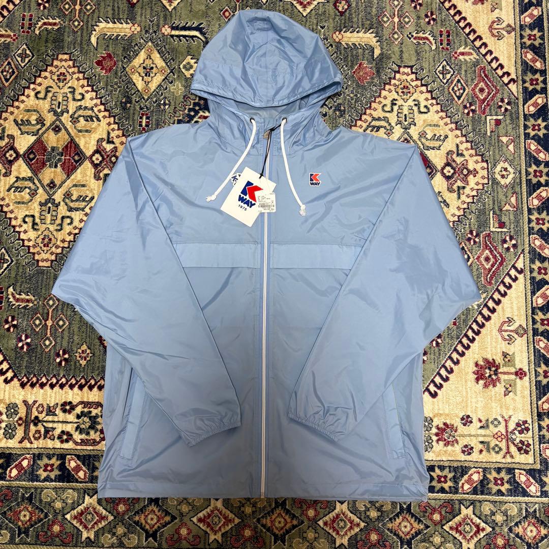 新品・未使用】上杉柊平着用 k-way ナイロンジャケット L 水色 - メルカリ