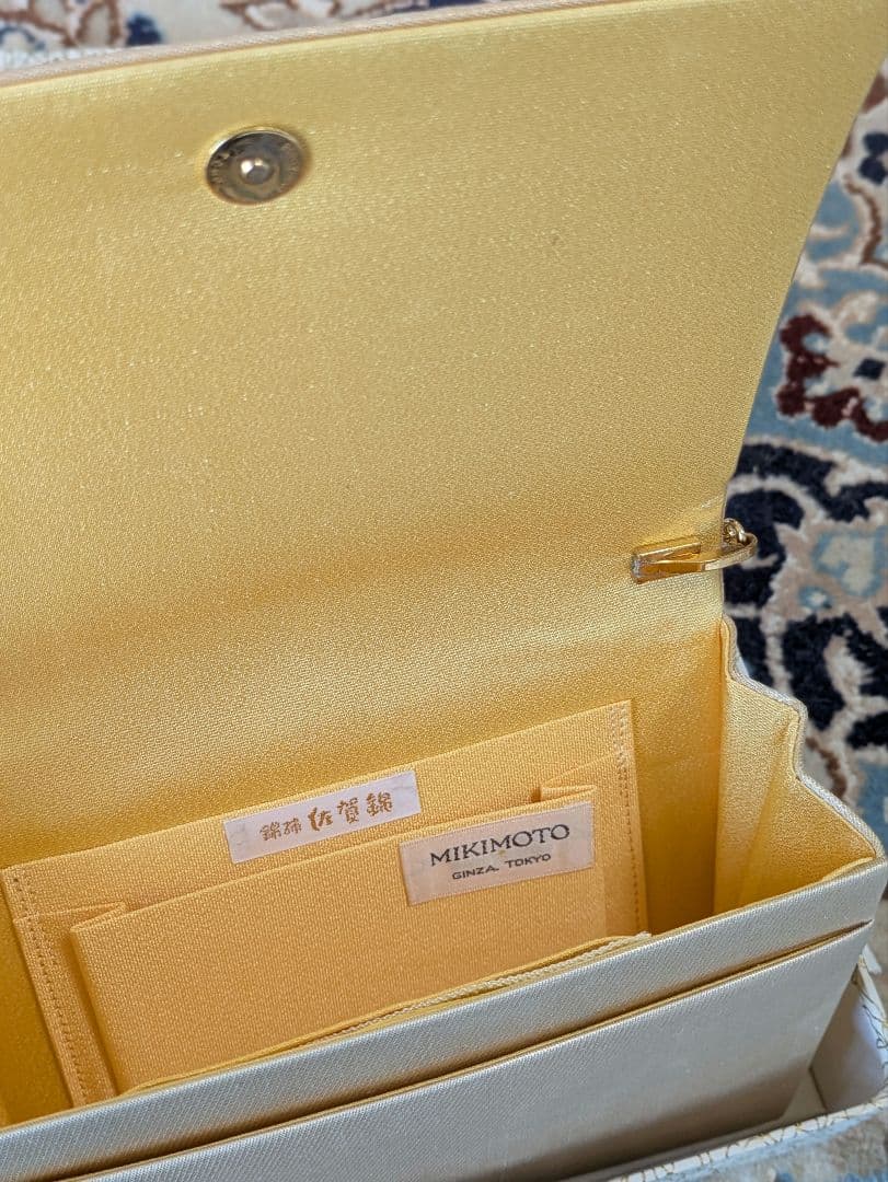 和装バッグ カクテルバッグ ミキモト本真珠 綴織 佐賀綿 新品未使用品