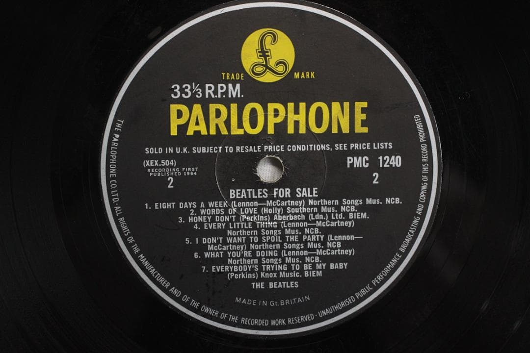 英LP The Beatles For Sale UK盤 Mono フォーセール - メルカリ