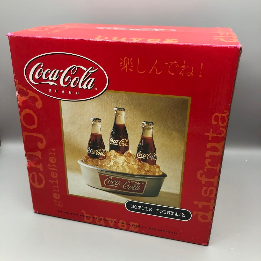 希少アメリカビンテージコカコーラボトル水が流れて光るクーラー