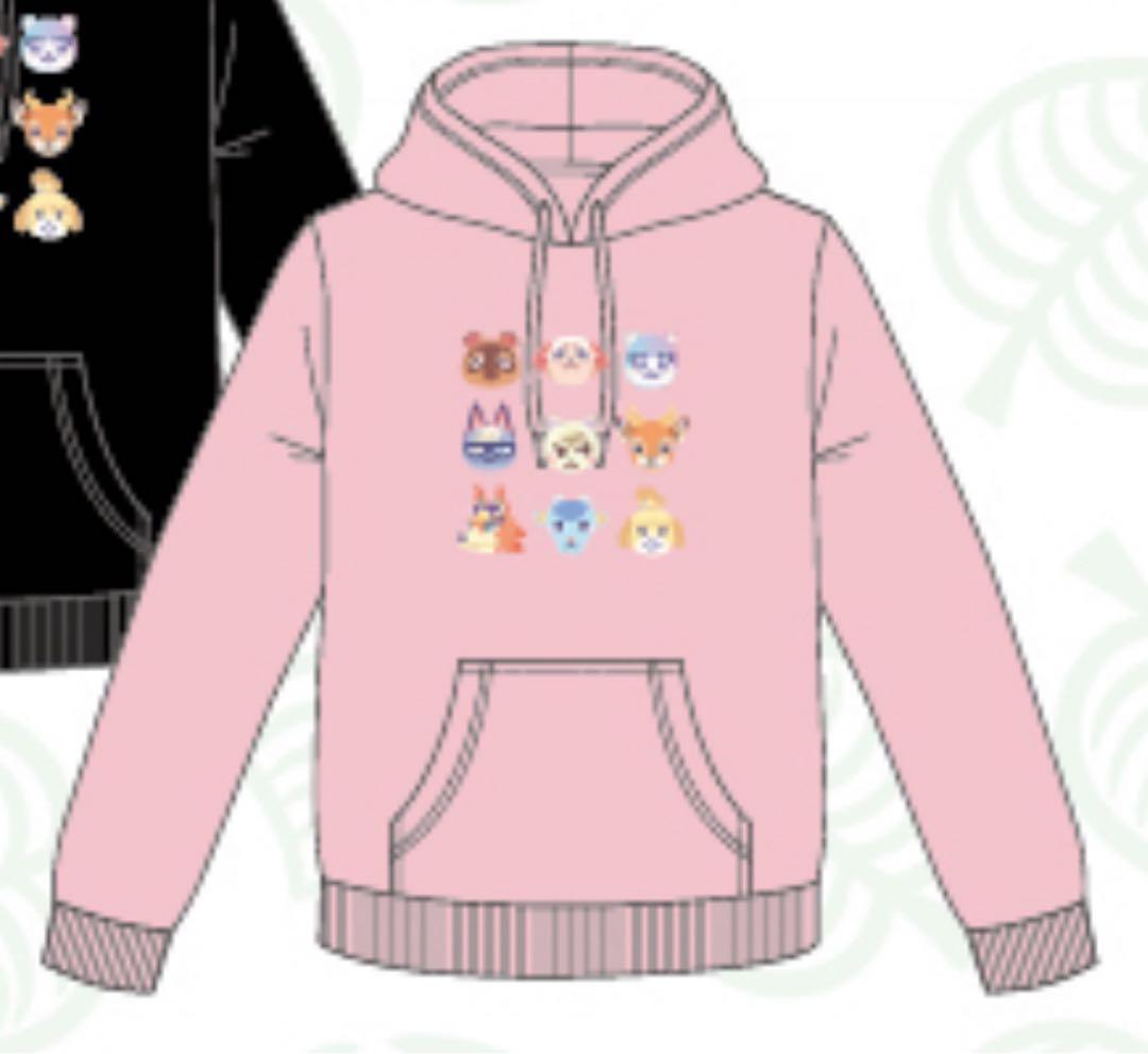 激レア あつまれどうぶつの森 あつ森 パーカー 集合 Lサイズ ピンク
