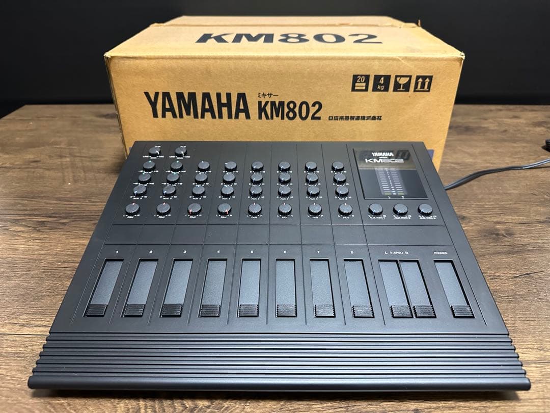 未使用に近い美品 YAMAHA KM802 アナログミキサー 取り扱い説明書付き