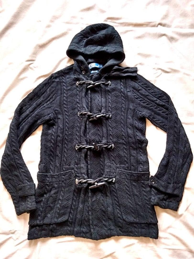 ラルフローレン　カシミア混 黒　ブラックケーブルニット ダッフルコート 楽天市場】ラルフローレン POLO Ralph Lauren ポロベアー カシミア