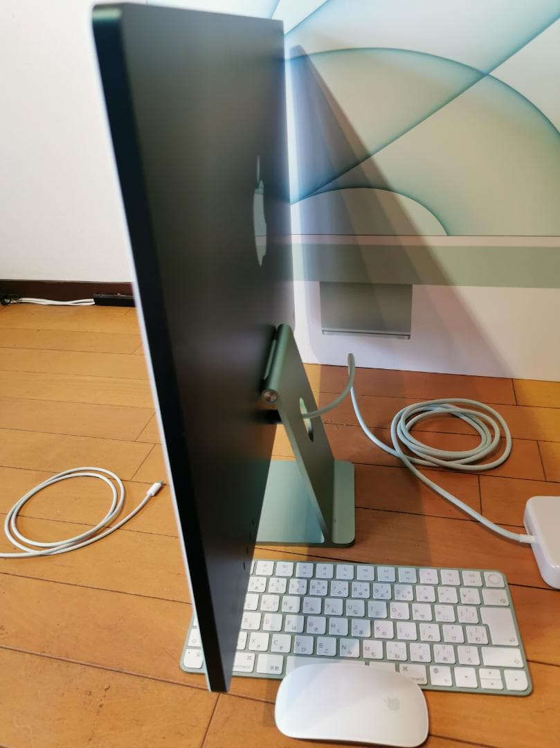 使用14日21hのみ】iMac 24インチ M1 グリーン 純正箱・付属品完備