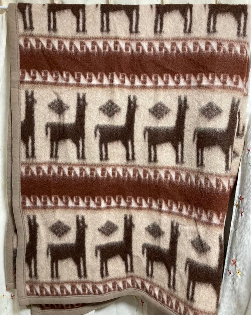 京都西川 アルパカ毛布 140x200cm ローズブランド ブランケット - メルカリ