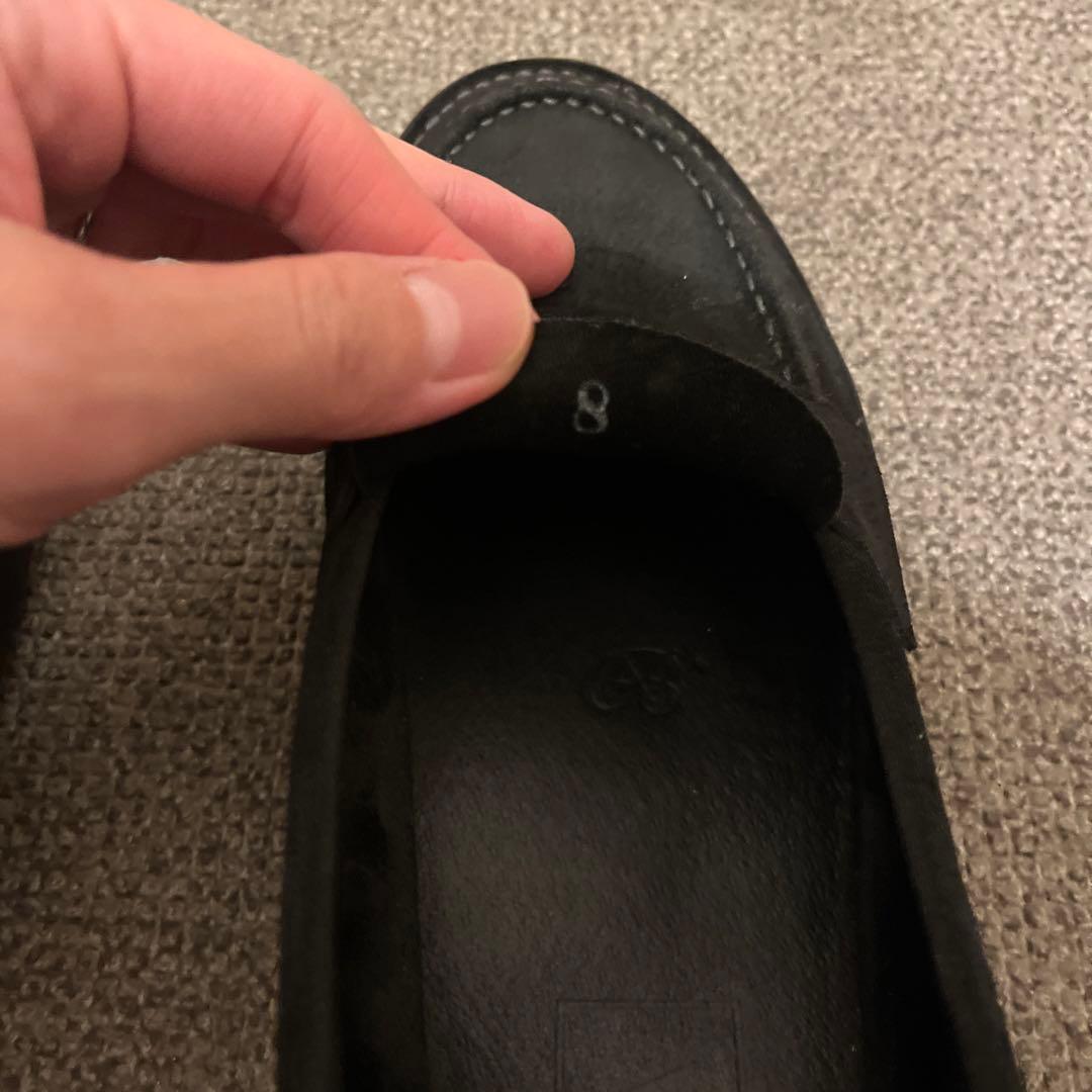 VAR \"PENNY\" BLACK Suede moat モートUS8 26cm