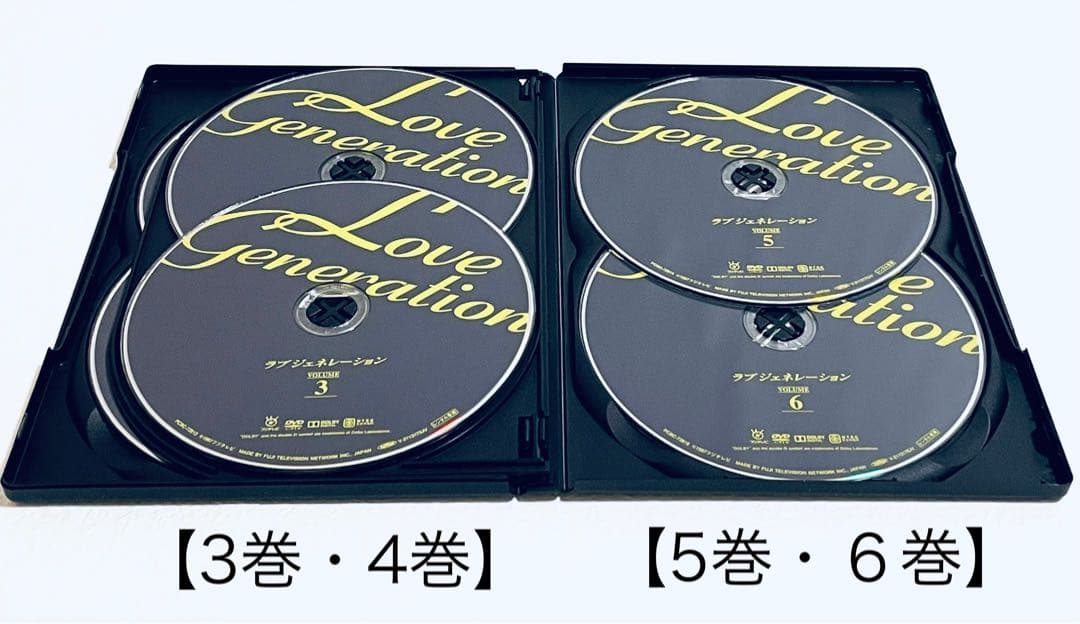 ラブジェネレーション 【全6巻】 レンタル版DVD 全巻セット 木村拓哉