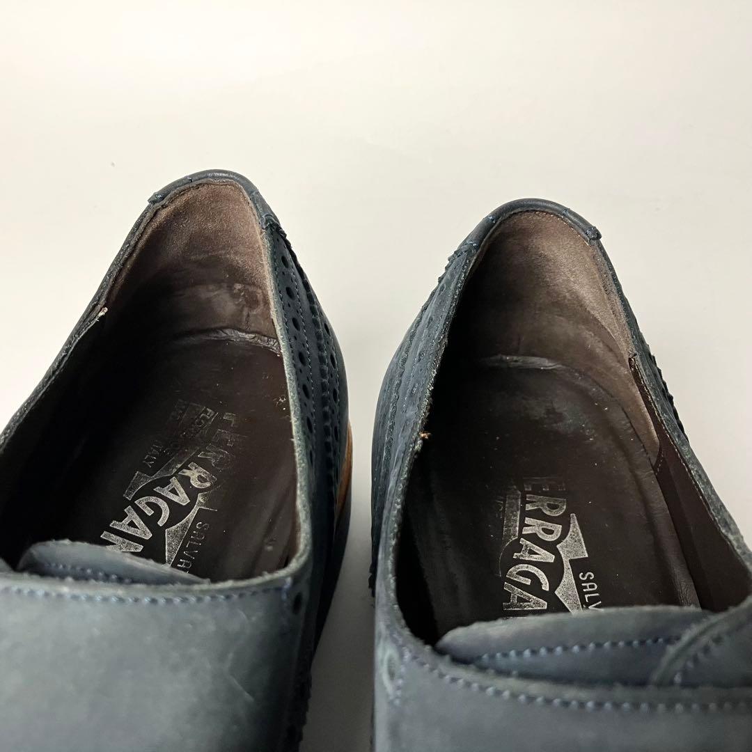 良品】Salvatore Ferragamo ダブルモンク ドレスシューズ 9 - メルカリ