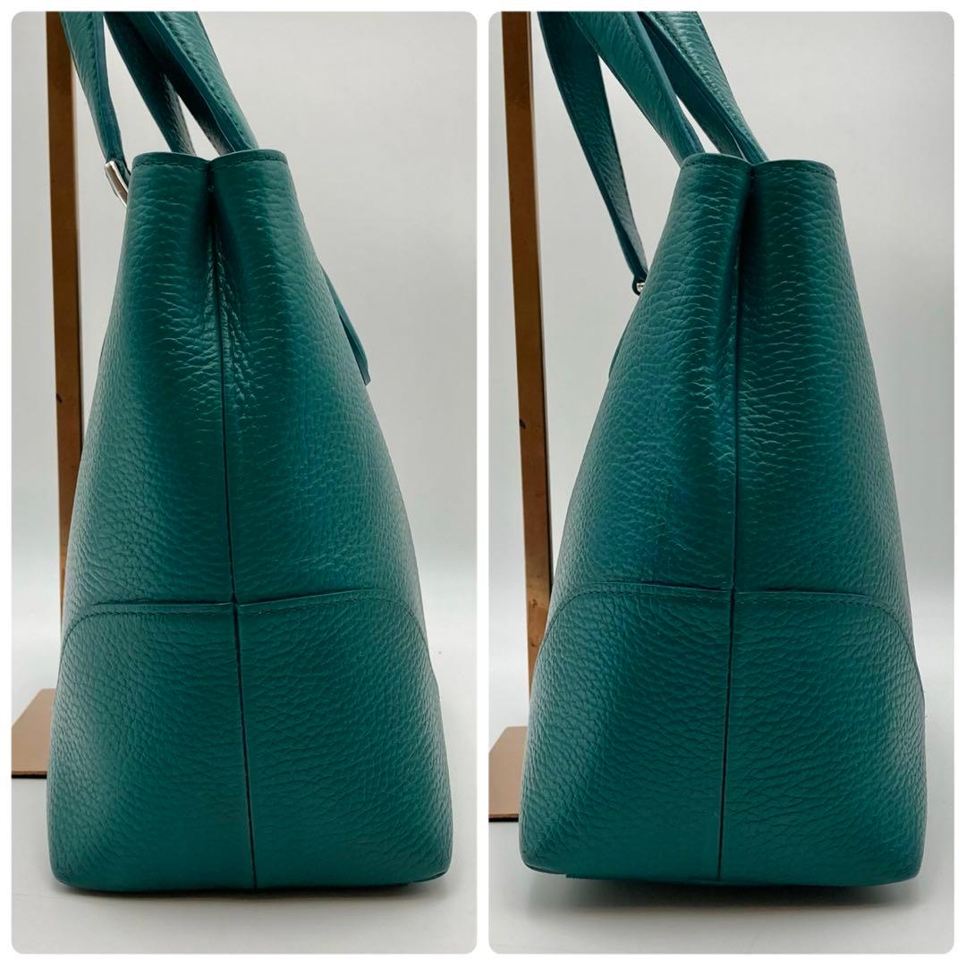masa様専用✨ペッレモルビダ テーラマリーナ ミニトートバッグ 緑系