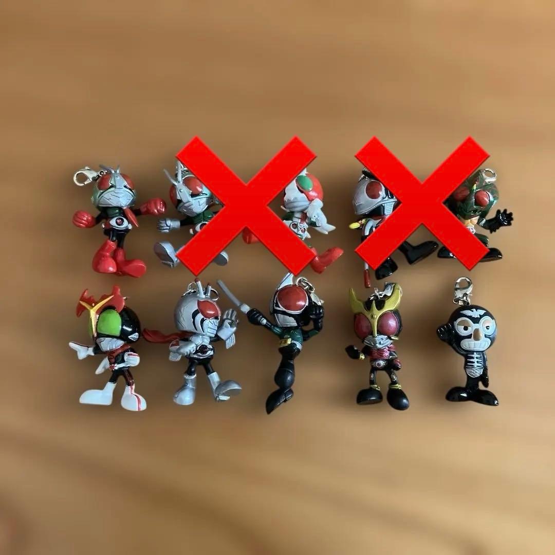 レア レトロ 昭和 平成 仮面ライダー キーホルダー チャーム 6点セット