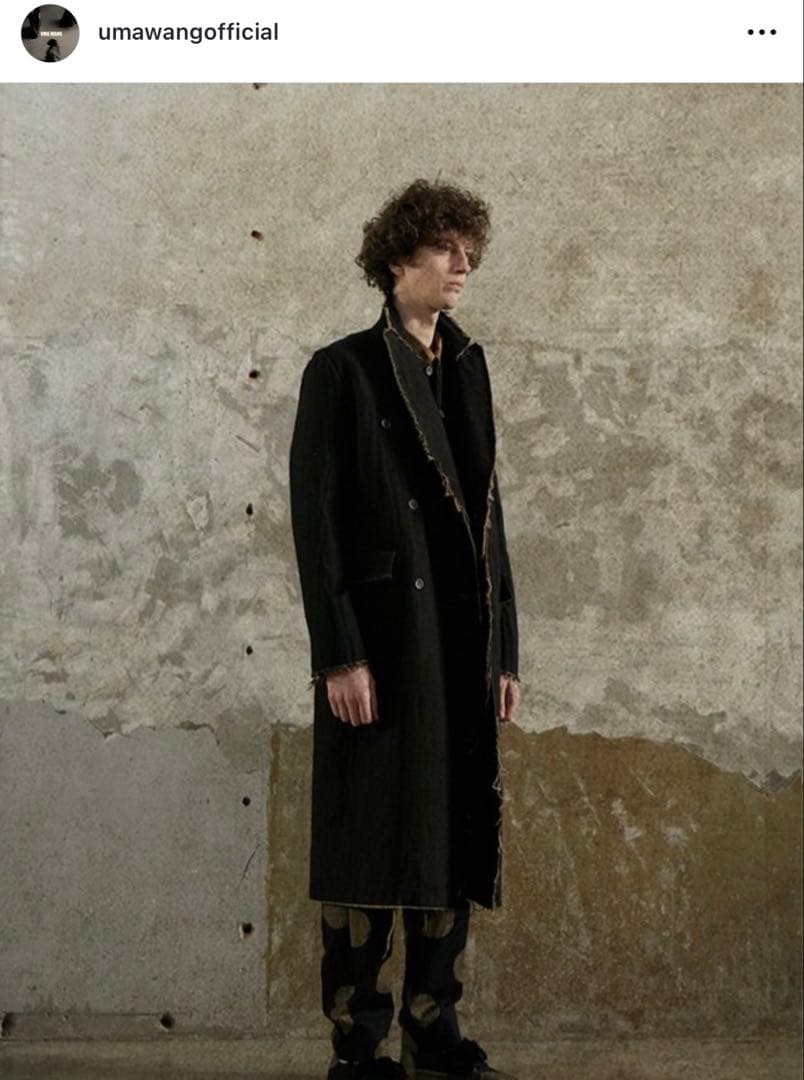 UMA WANG ダブルブレストコート M ZIGGY CHEN - メルカリ