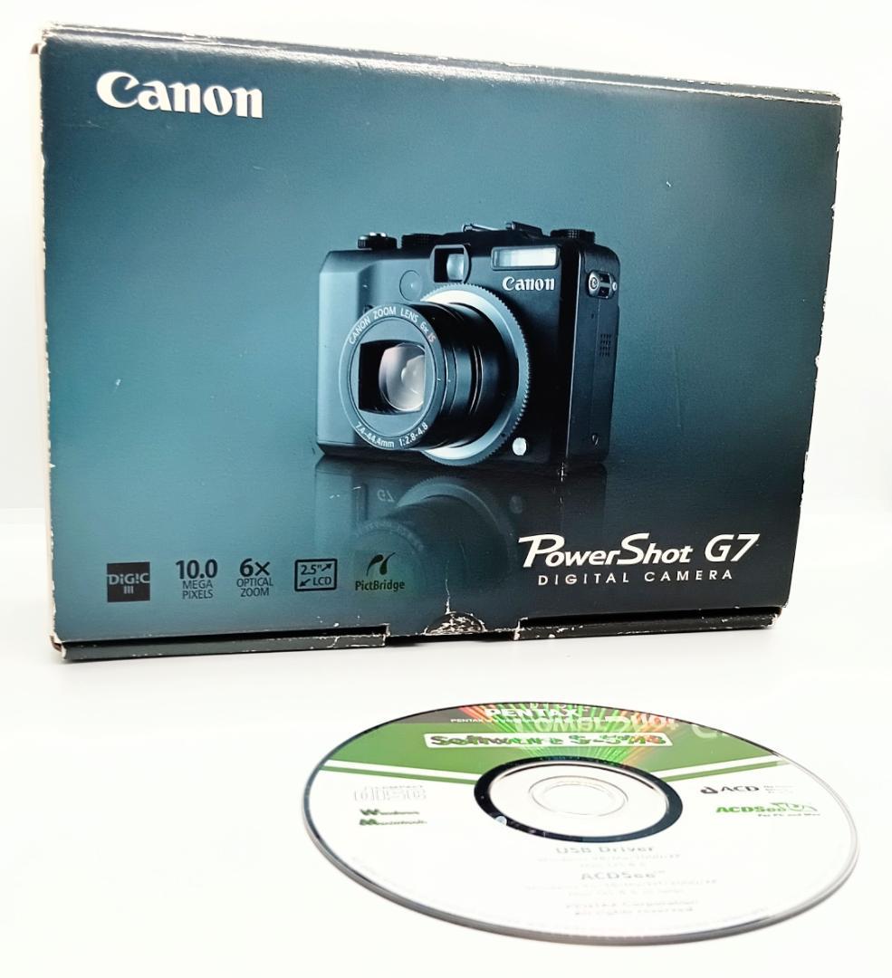 Canon PowerShot G7 10.0MP 箱、充電器、SDカード付き