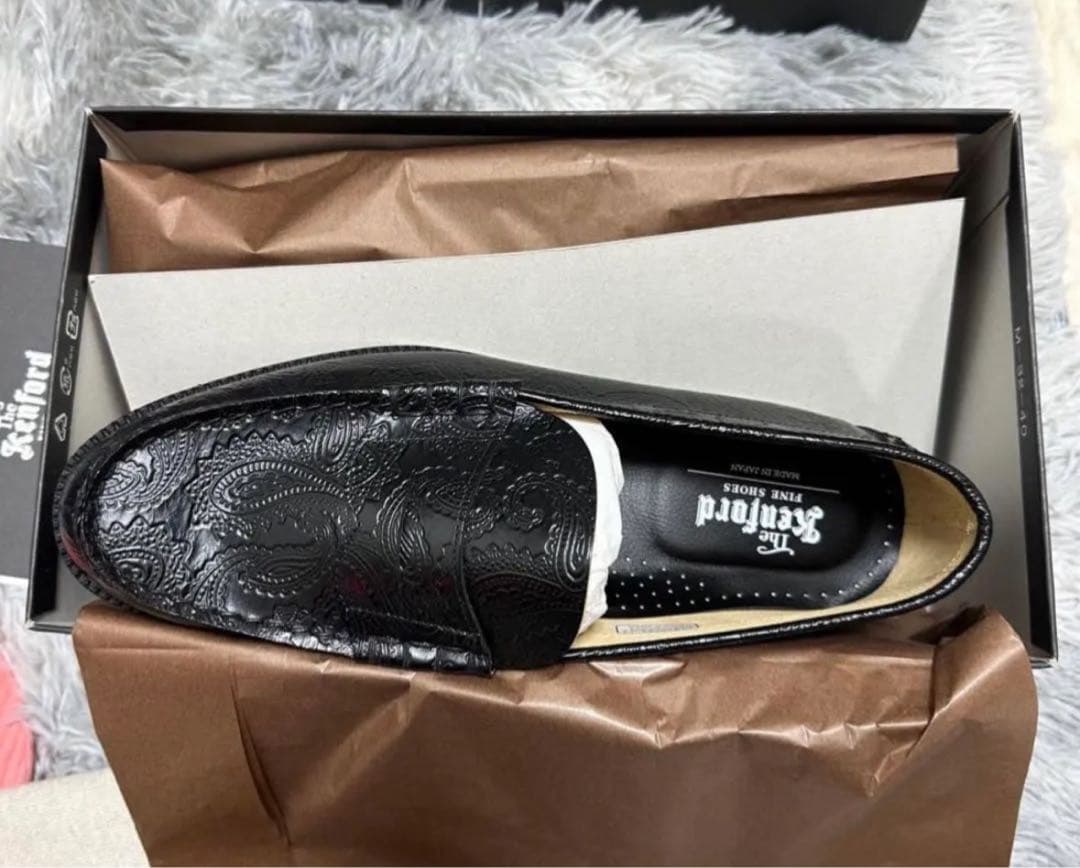 27.5cm ケンフォード ファインシューズ ローファー ペイズリー